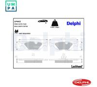 Genuine Delphi Rear Brake Pads - LP442