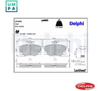 DELPHI LP459 Brake pad set