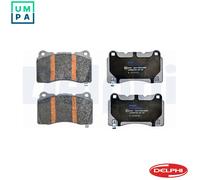 Delphi Brake Pads Set Front With Anti-Squeak Plate Fits Tesla Model S Model X