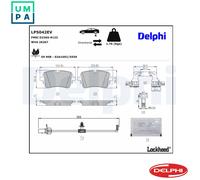 BRAKE PAD SET DISC BRAKE LP5042EV FOR AUDI E-TRON/Sportback/SUV