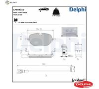 BRAKE PAD SET DISC BRAKE LP5043EV FOR VW