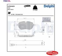 Delphi Brake Pads Front With Anti-Squeak Plate Fits Audi Q4 Cupra Born Skoda VW