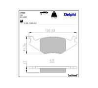 BRAKE PAD SET, DISC BRAKE LP505