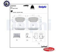BRAKE PAD SET DISC BRAKE LP5093EV FOR NISSAN TOWNSTAR/MPV/Box/Body/MPV