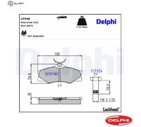 BRAKE PAD SET DISC BRAKE LP548 FOR VW CARAVELLE/III/Bus/TRANSPORTER VANAGON 1.7L