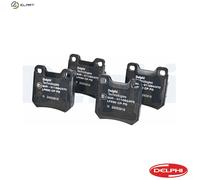 Delphi Brake Pads Rear W/ Anti-Squeak Plate For Opel Omega Senator Saab Vauxhall