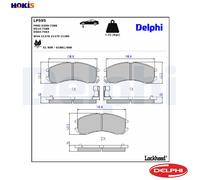 DELPHI LP595 Brake pad set