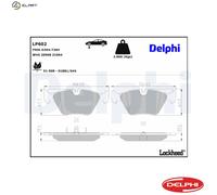 BRAKE PAD SET DISC BRAKE LP602 FOR MG BMW 3/Z/E6/Roadster/E46/Convertible/5/E0