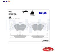 BRAKE PAD SET DISC BRAKE LP602 FOR MG BMW 3/Z/E6/Roadster/E46/Convertible/5/E0