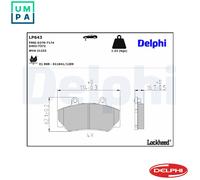 BRAKE PAD SET DISC BRAKE LP643 FOR VOLVO 760/Rural/Break/Kombi 740/Combi 960 740