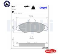 BRAKE PAD SET DISC BRAKE LP673 FOR FORD ESCORT/Mk/VII/Rural/Turnier/Clipper 1.4L