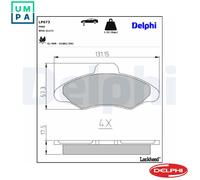 BRAKE PAD SET DISC BRAKE LP673 FOR FORD ESCORT/Mk/VII/Rural/Turnier/Clipper 1.4L