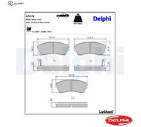 BRAKE PAD SET DISC BRAKE LP676 FOR SUZUKI SWIFT/Mk/II/Hatchback CULTUS BALENO