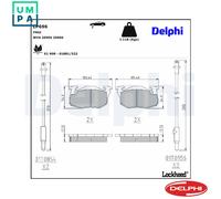 BRAKE PAD SET DISC BRAKE LP696 FOR RENAULT CLIO/II/Hatchback/Van LUTECIA 19/Mk