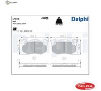 Disc Brake Brake Pad Set Delphi LP699 Fits Citroen Peugeot Renault Saxo Xsara