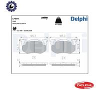 Disc Brake Brake Pad Set Delphi LP699 Fits Citroen Peugeot Renault Saxo Xsara