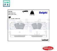 Genuine Delphi Front Brake Pads - LP710