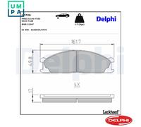 DELPHI LP726 Brake pad set