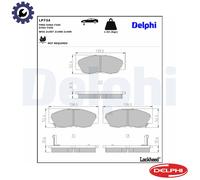 Front Disc Brake Brake Pad Set Delphi LP734 Fits Honda Accord Civic