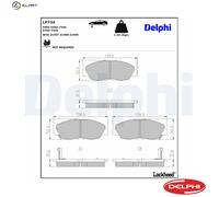 Front Disc Brake Brake Pad Set Delphi LP734 Fits Honda Accord Civic