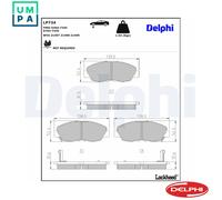 Front Disc Brake Brake Pad Set Delphi LP734 Fits Honda Accord Civic