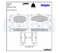 BRAKE PAD SET, DISC BRAKE LP756