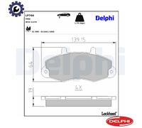 BRAKE PAD SET DISC BRAKE LP766 FOR FORD TRANSIT/CLASSIC/Bus/Van 4JB1 2.8L 4cyl