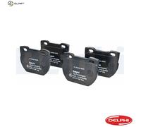 Delphi LP777 Brake Pads Set Rear With Anti-Squeak Plate Fits Land Rover Defender