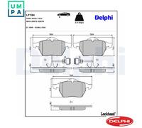Disc Brake Brake Pad Set Delphi LP784 Fits Audi Ford Seat VW 100 A3 A4 A6 A8