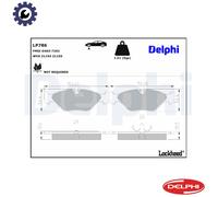BRAKE PAD SET DISC BRAKE LP786 FOR SAAB B202XLB204LB202LB202XIB204S 2.0L 4cyl