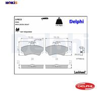 BRAKE PAD SET DISC BRAKE LP822 FOR RENAULT ESPACE/II/Mk J8S772/612/610 2.1L 4cyl