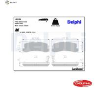 BRAKE PAD SET DISC BRAKE LP834 FOR LEXUS TOYOTA CARINA/II/Mk/Liftback HARRIER