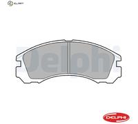 Disc Brake Brake Pad Set Delphi LP871 Fits Citroen Mitsubishi Peugeot C-Crosser