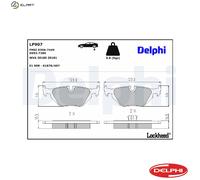 Delphi LP907 Brake Pads Set Rear With Anti-Squeak Plate Fits BMW 3 Series Z3 Z4