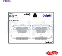 BRAKE PAD SET DISC BRAKE LP907 FOR BMW 3/Compact/E6/Convertible M41D17 1.7L 4cyl