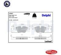 BRAKE PAD SET DISC BRAKE LP907 FOR BMW 3/Compact/E6/Convertible M41D17 1.7L 4cyl