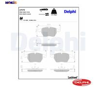BRAKE PAD SET DISC BRAKE LP978 FOR VW GOLF/III/Mk SHARAN AUDI 100 A4/S4 A6/S6
