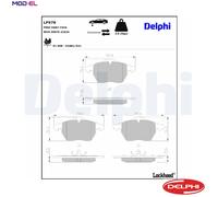 BRAKE PAD SET DISC BRAKE LP978 FOR VW GOLF/III/Mk SHARAN AUDI 100 A4/S4 A6/S6