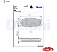LP981 FRONT BRAKE PADS FOR MITSUBISHI CANTER