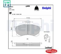 BRAKE PAD SET DISC BRAKE LP992 FOR MITSUBISHI 4G92 1.6L F8QT 1.9L 4cyl CARISMA