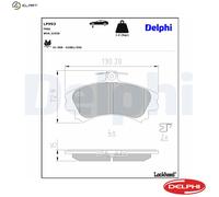 Disc Brake Brake Pad Set Delphi LP993 Fits Mitsubishi Proton Smart Volvo