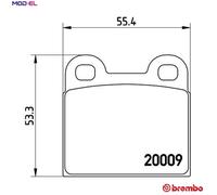 BREMBO P 06 001 Brake pad set