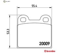 BREMBO P 06 001 Brake pad set