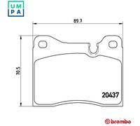 BREMBO P 06 002 Brake pad set