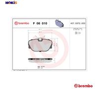 Brembo Brake Pad Set P 06 010 - Front for BMW 3 Series - With Caliper Screws
