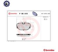 Brembo Brake Pad Set P 06 010 - Front for BMW 3 Series - With Caliper Screws