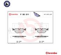 BREMBO P 06 011 Brake pad set