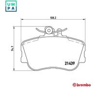 BRAKE PAD SET DISC BRAKE P 06 017 FOR MERCEDES-BENZ C-CLASS/Break/T-Model 1.8L