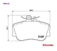 Brembo Brake Pad Set Front With Caliper Screws Fits Mercedes-Benz C-Class