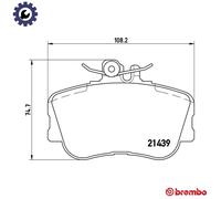 BRAKE PAD SET DISC BRAKE P 06 017 FOR MERCEDES-BENZ C-CLASS/Break/T-Model 1.8L